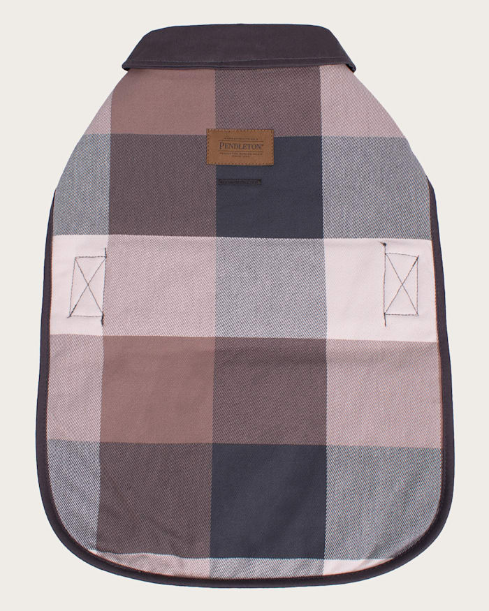 BLOCK PLAID PET COAT